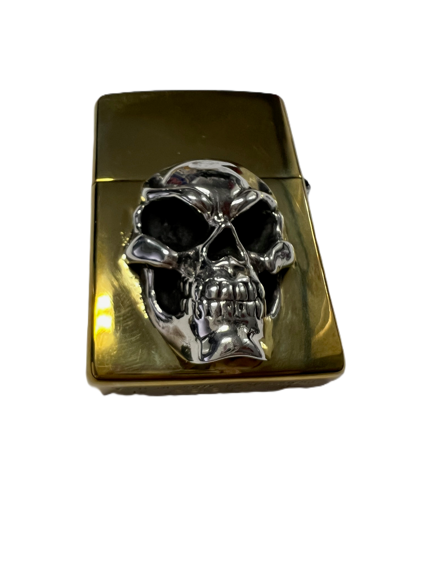 Lighter with Sterling Silver XL Skull/Prototype