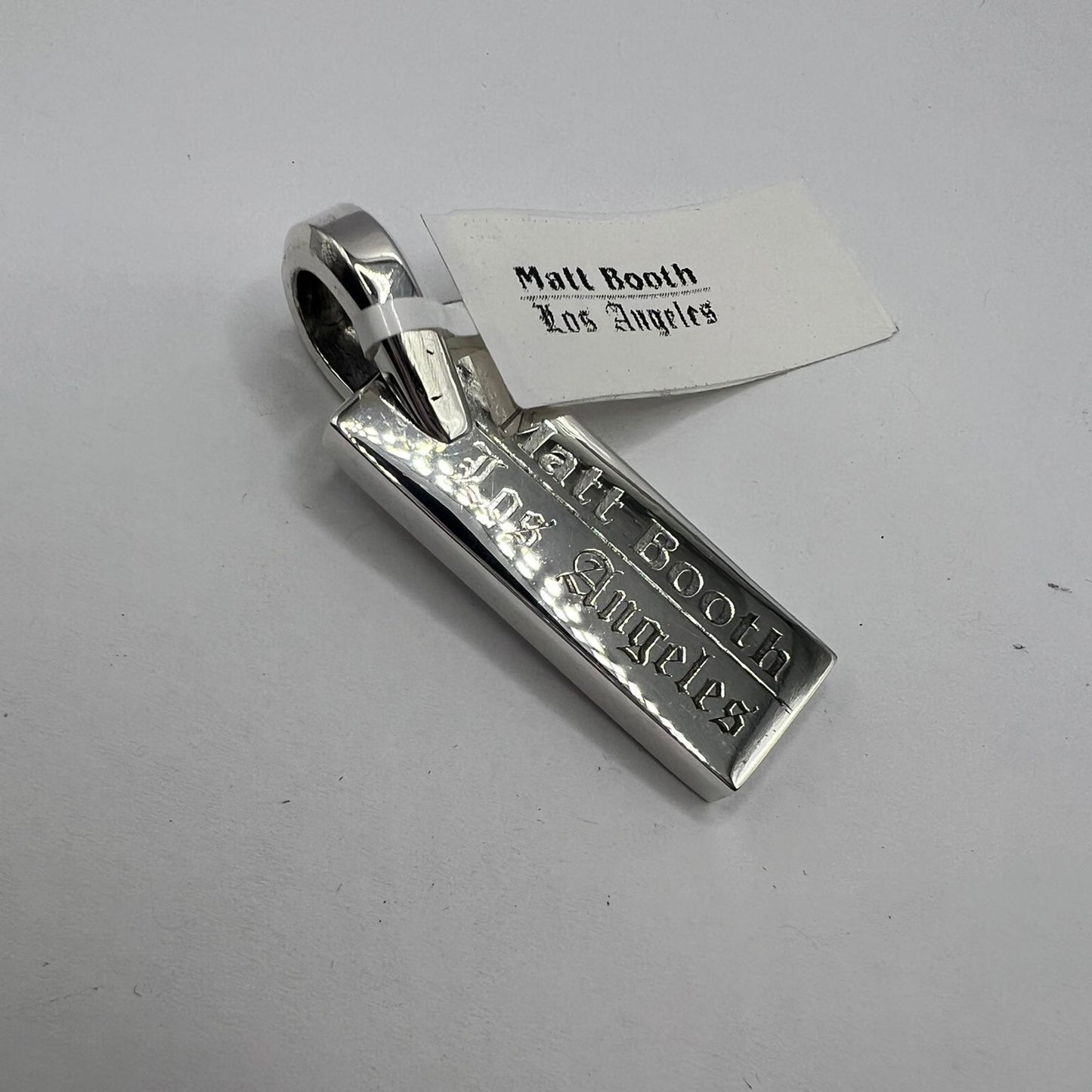 Matt Booth Brand Tag Pendant