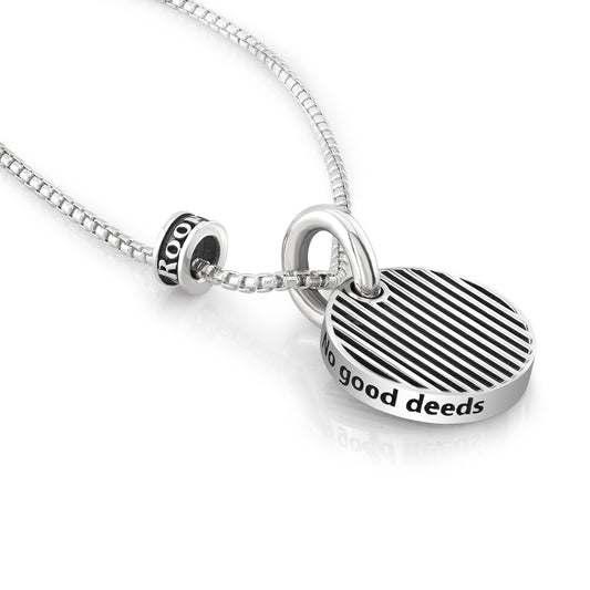 Sterling Silver Disc pendant with chain/archive