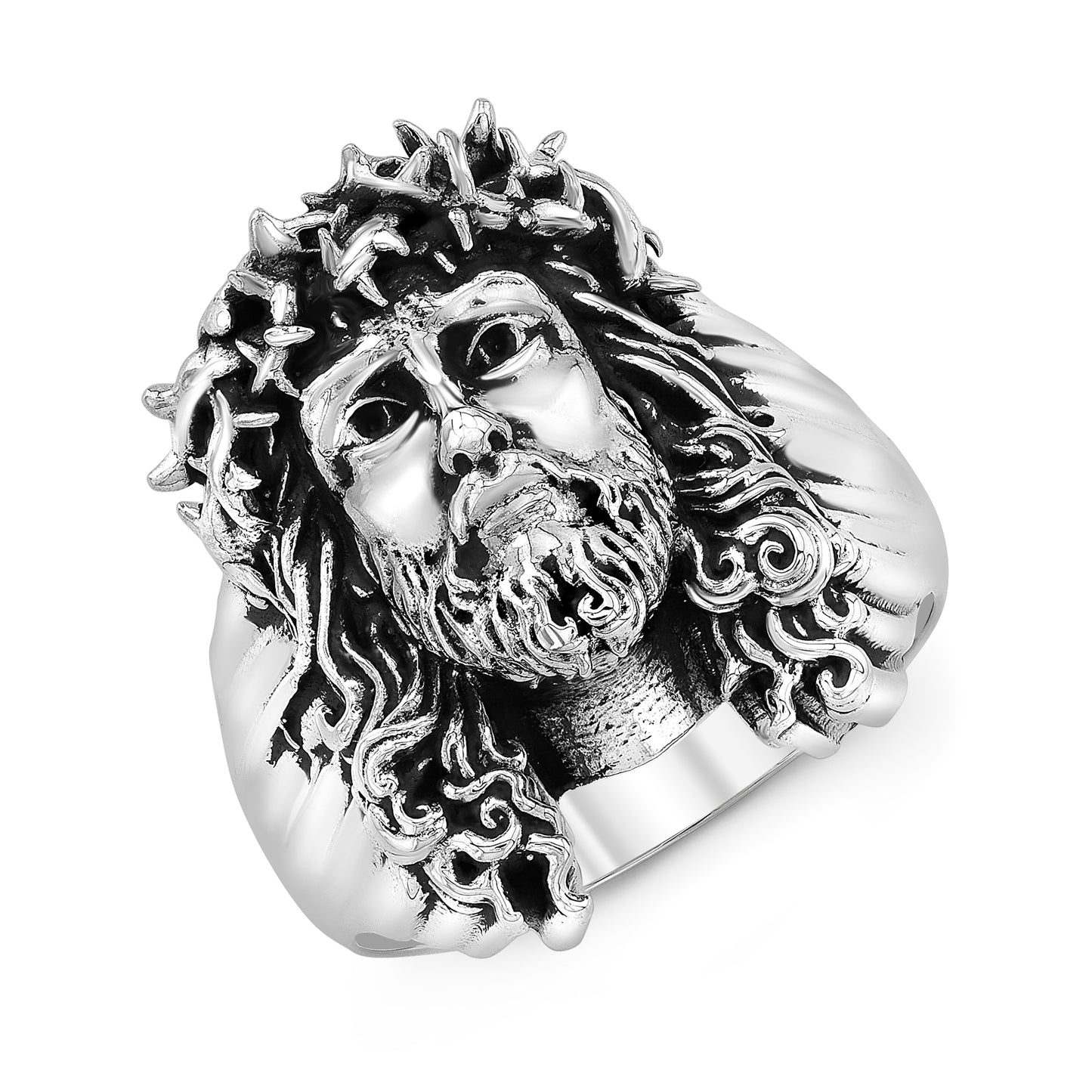 Sterling Silver Jesus Ring size 10/Archive