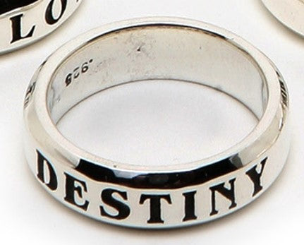 STERLING SILVER COMMITMENT BAND "DESTINY"/PROTOTYPE