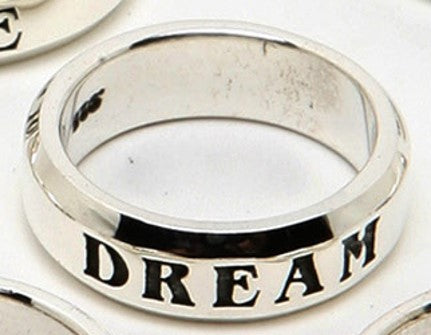 STERLING SILVER COMMITMENT BAND "DREAM"/PROTOTYPE