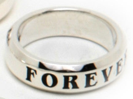 STERLING SILVER COMMITMENT BAND "FOREVER"/PROTOTYPE