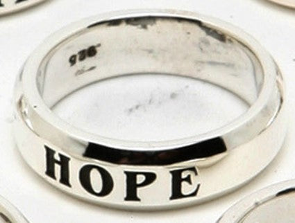 STERLING SILVER COMMITMENT BAND "HOPE"/PROTOTYPE