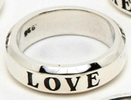 STERLING SILVER COMMITMENT BAND "LOVE" /PROTOTYPE