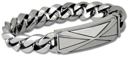 STAINLESS STEEL ID BRACELET/STUDIO SAMPLE