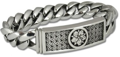 STAINLESS STEEL ID BRACELET/SAKURA