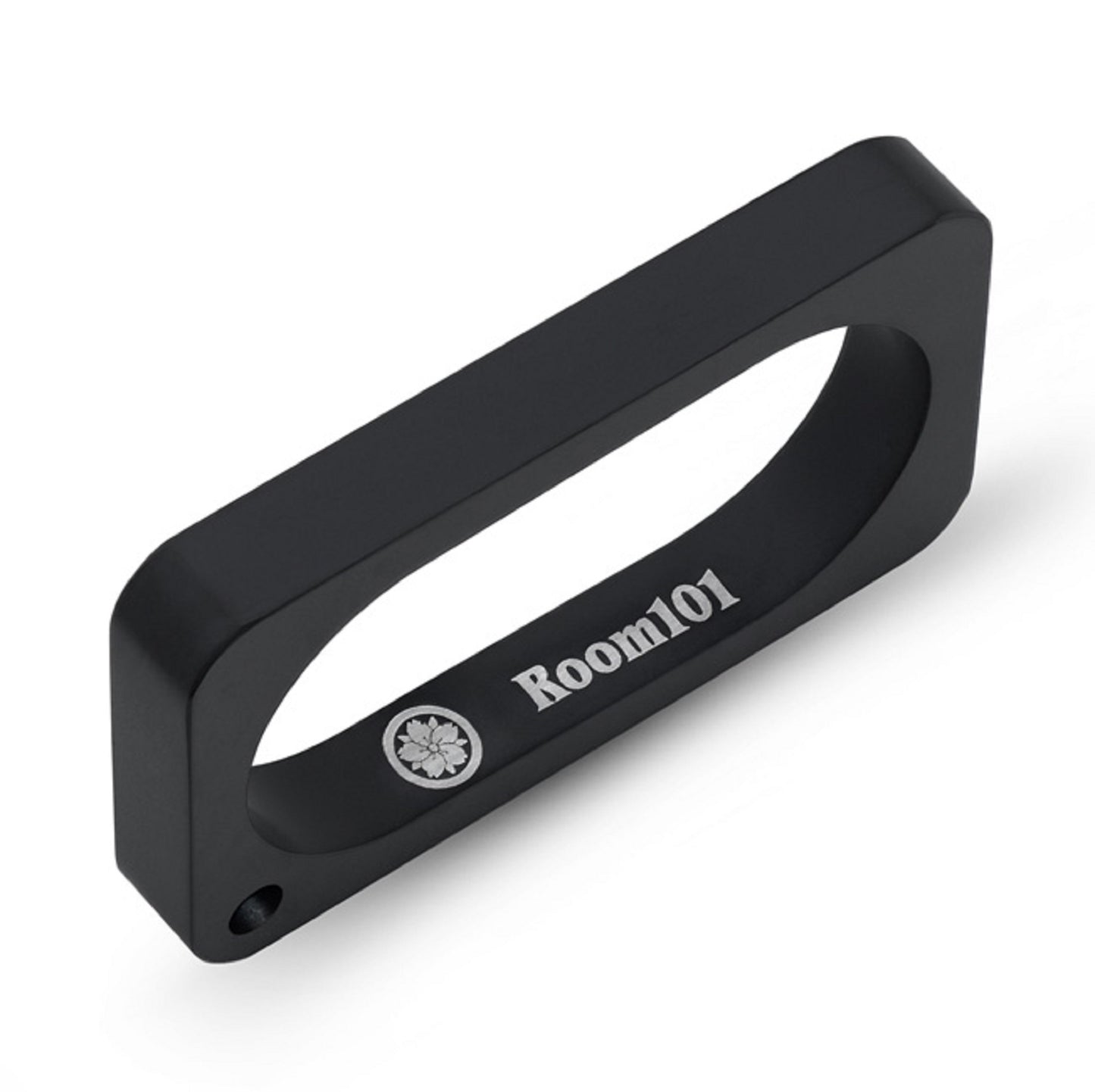 Stainless Steel Black PVD 2 fingers ring/archive