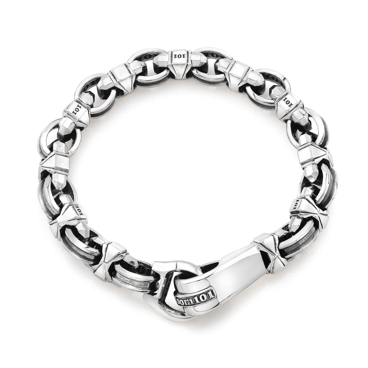 Caterpillar X1 Link With D Clasp Bracelet