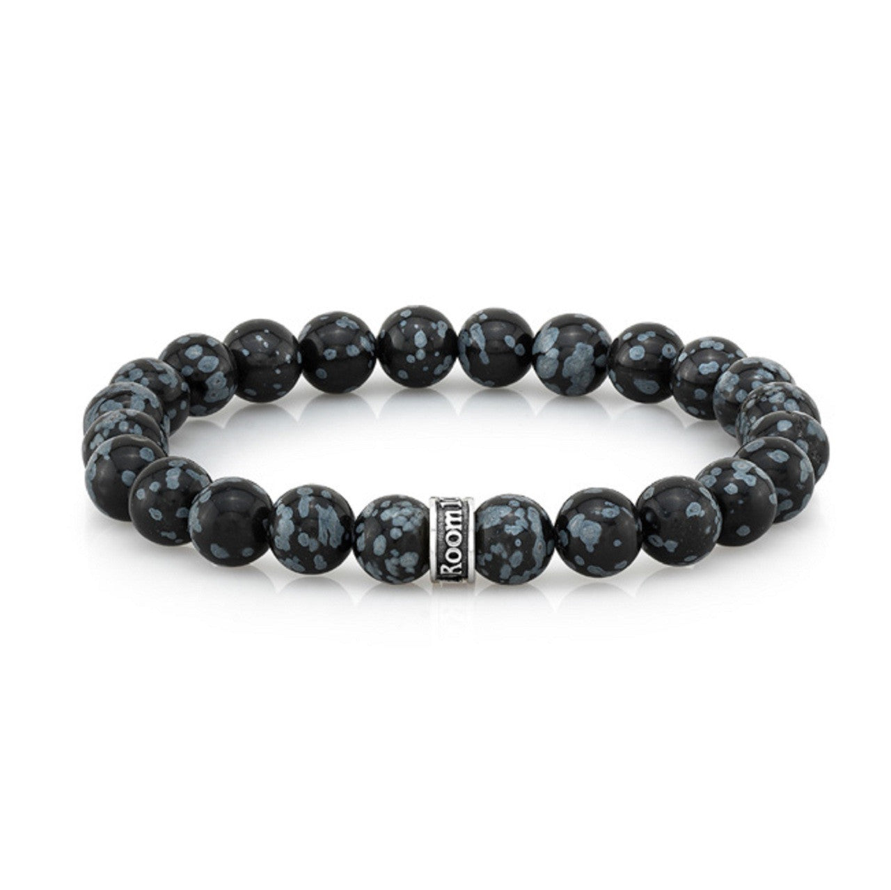 Snowflake Agate Bead Bracelet