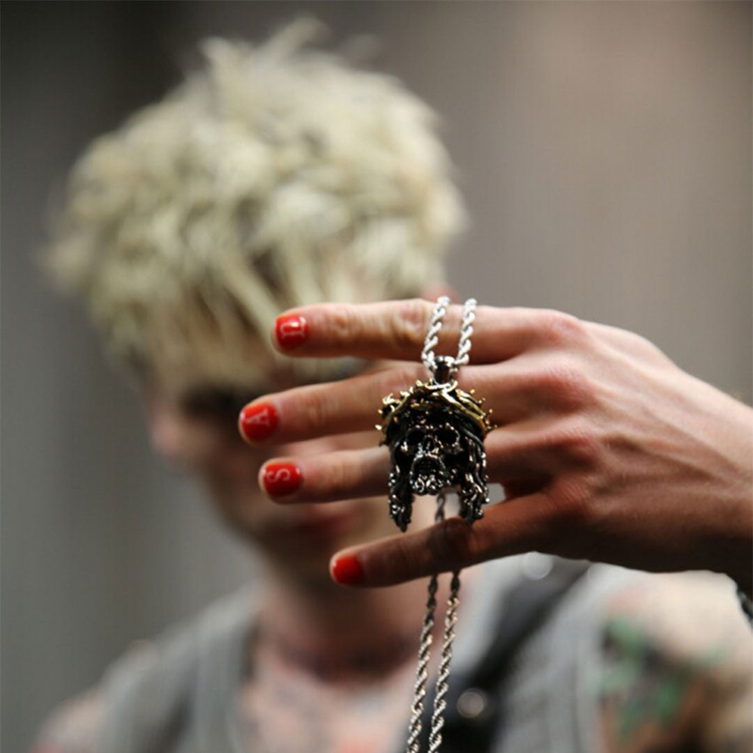 Jesus Skull Piece Pendant