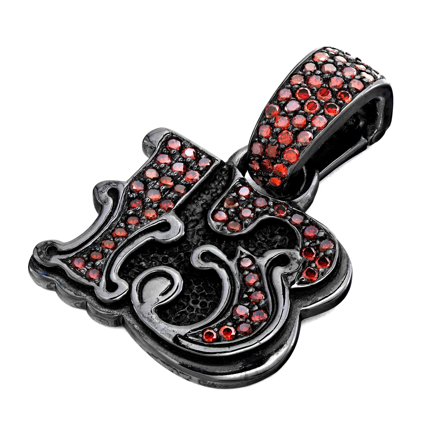 Custom 13 Pendant Cognac Diamonds Black Rhodium