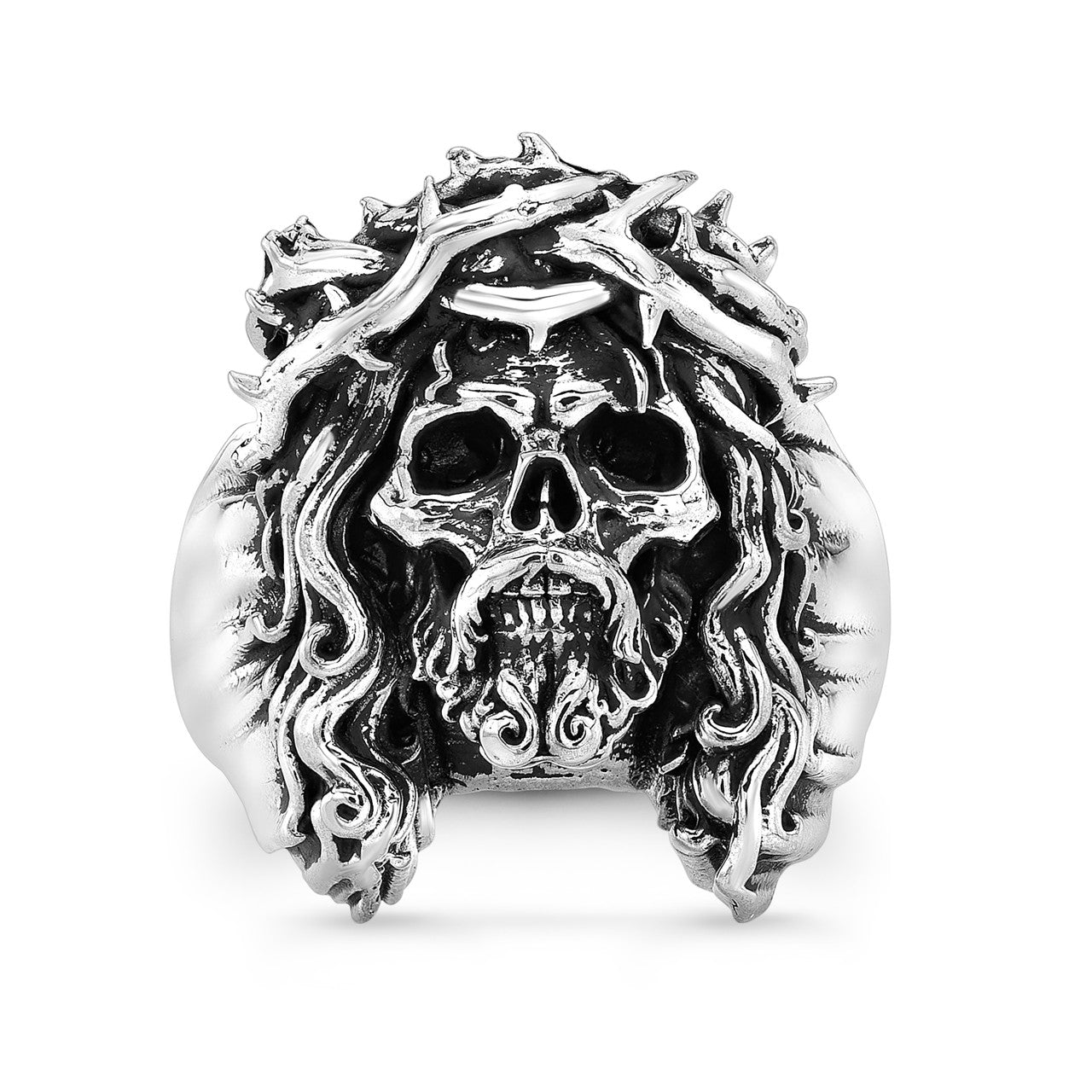 Chuey Quintanar Jesus Skully Ring