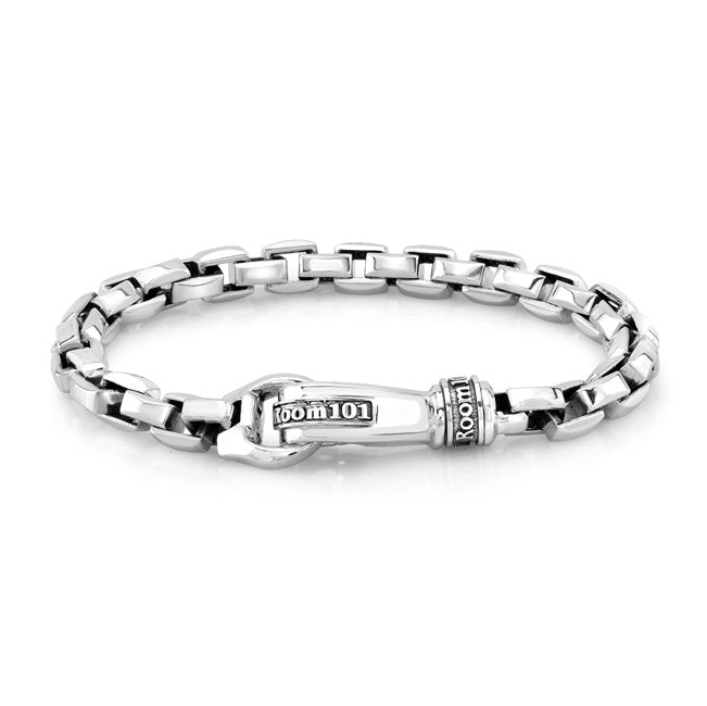 Sterling Silver Box link Bracelet 9 inch/archive