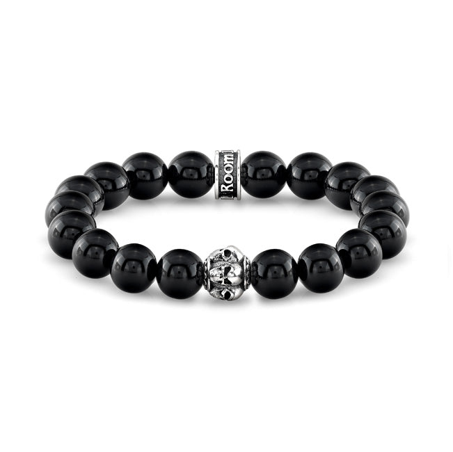 Agate and Skulls Bead Bracelet/Archive