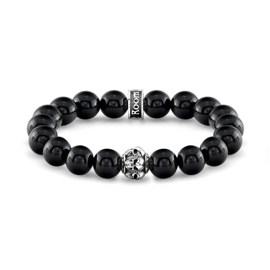 Agate and Skulls Bead Bracelet/Archive