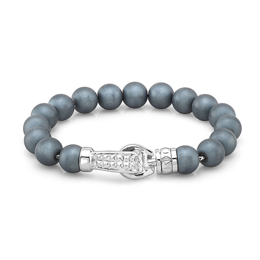 Sterling Silver Clasp 10mm Hematite Bracelet/archive