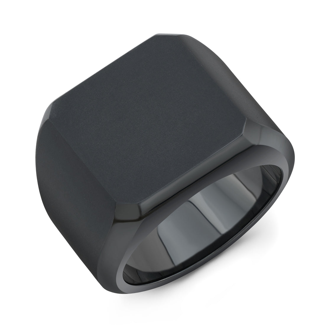 BLOCK RING IN BLACK TITANIUM – The 101 Corporation