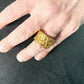 Sterling Silver Filigree Band 14k gold plated/Archive