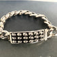 Stainless steel Skulls ID Bracelet 9 inch/Archive