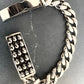 Stainless steel Skulls ID Bracelet 9 inch/Archive