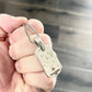 Sterling Silver Distressed Dog Tag with chain
