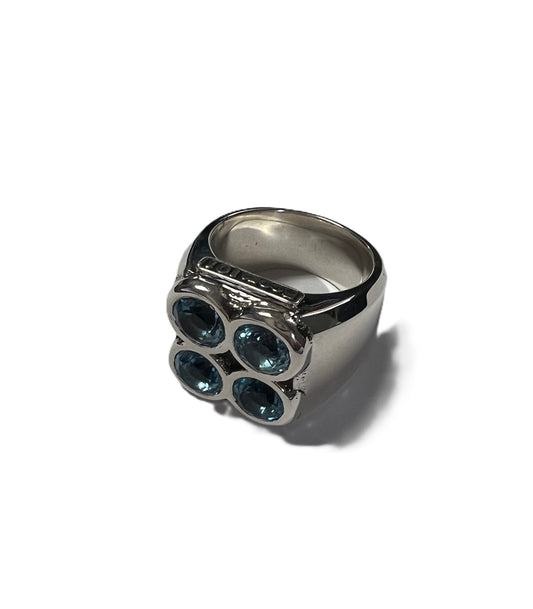 Sterling Silver Onyx Ring size 7.5/Archive