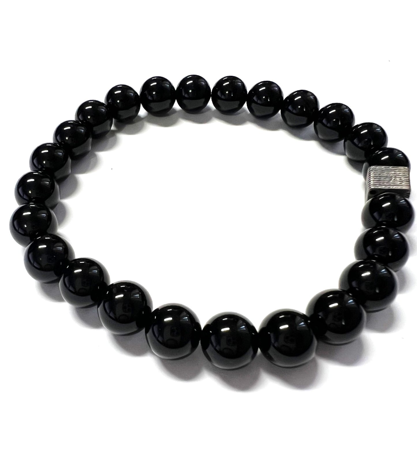 Polished Agate Bead Bracelet/Prototype