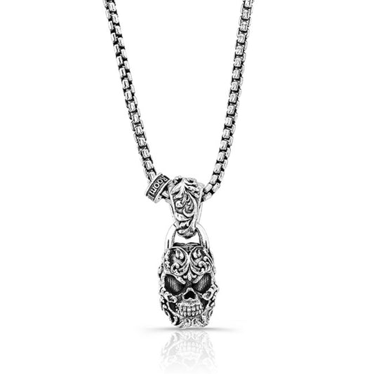 Sterling Silver Fancy Skull Pendant/Archive