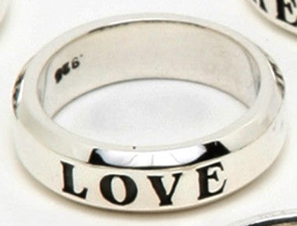STERLING SILVER  COMMITMENT BAND "LOVE"  /PROTOTYPE
