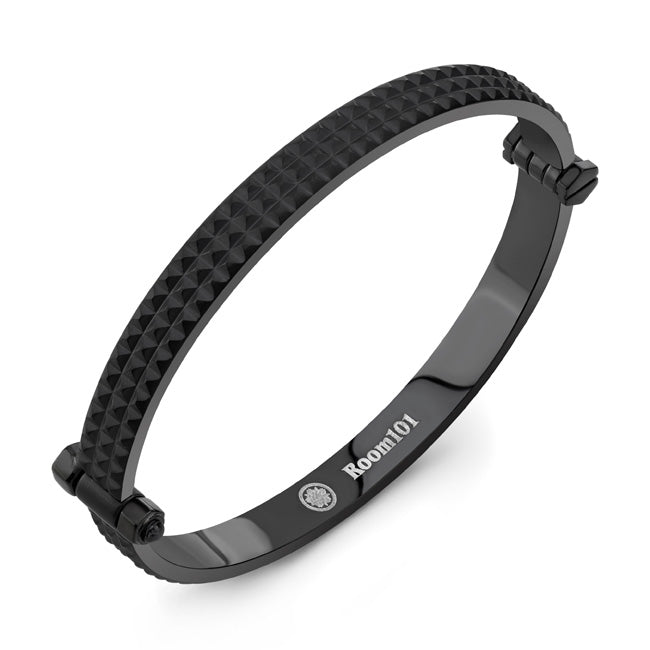 Stainless Steel Black PVD Spike Bangle Bracelet/Archive