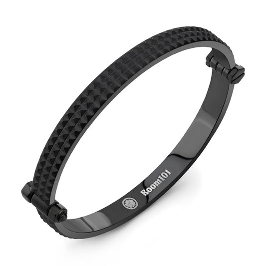 Stainless Steel Black PVD Spike Bangle Bracelet/Archive