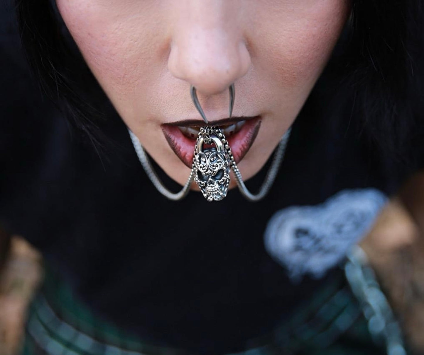 Filigree Skull Pendant