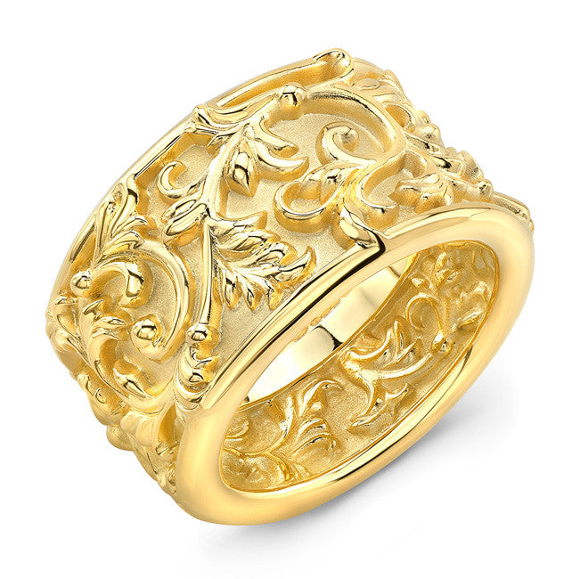 18K Gold Filigree Ring