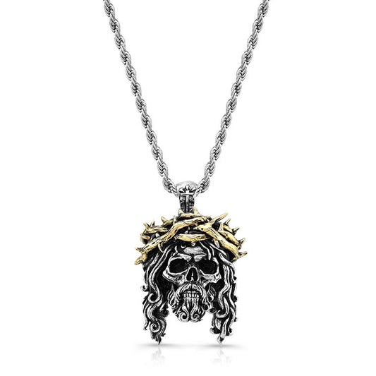 Jesus Skull Piece Pendant
