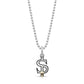 Sterling Silver Currency Pendants with Gold Skull