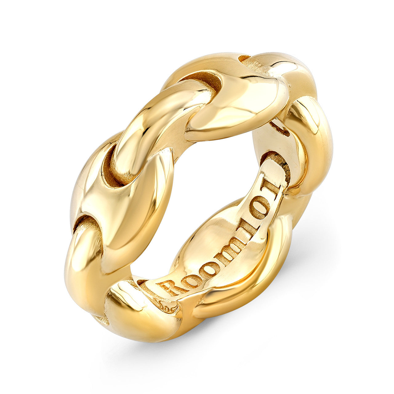 18K Gold G Link Ring