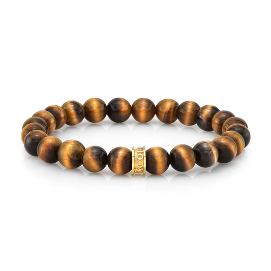 8mm Tiger's Eye Bead Bracelet