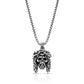 Jesus Skull Pendant  Sterling silver