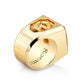 Gold Bock Ring With Skull