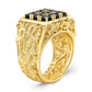 18K Gold No 9 Filigree Ring