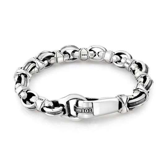 Caterpillar X1 Link With D Clasp Bracelet