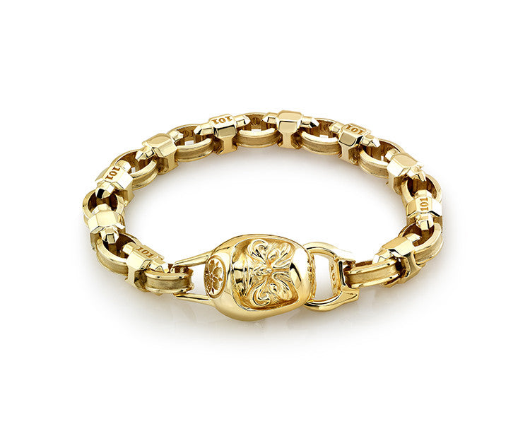 Custom 18K Gold Daruma Bracelet