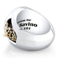 Custom Sterling Silver and Gold Family Ring